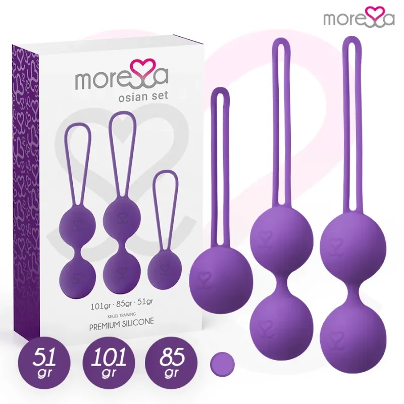 Moressa Set premium din silicon Osian lila –