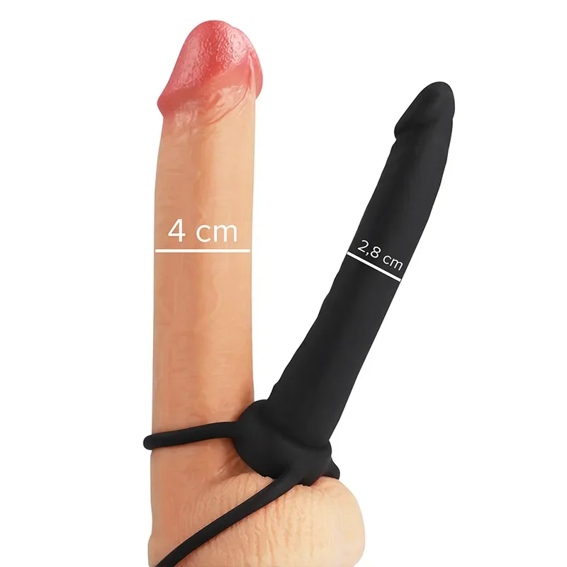 MYTHOLOGY Cobi Onyx – dildo anal din silicon cu inel pentru penis si t