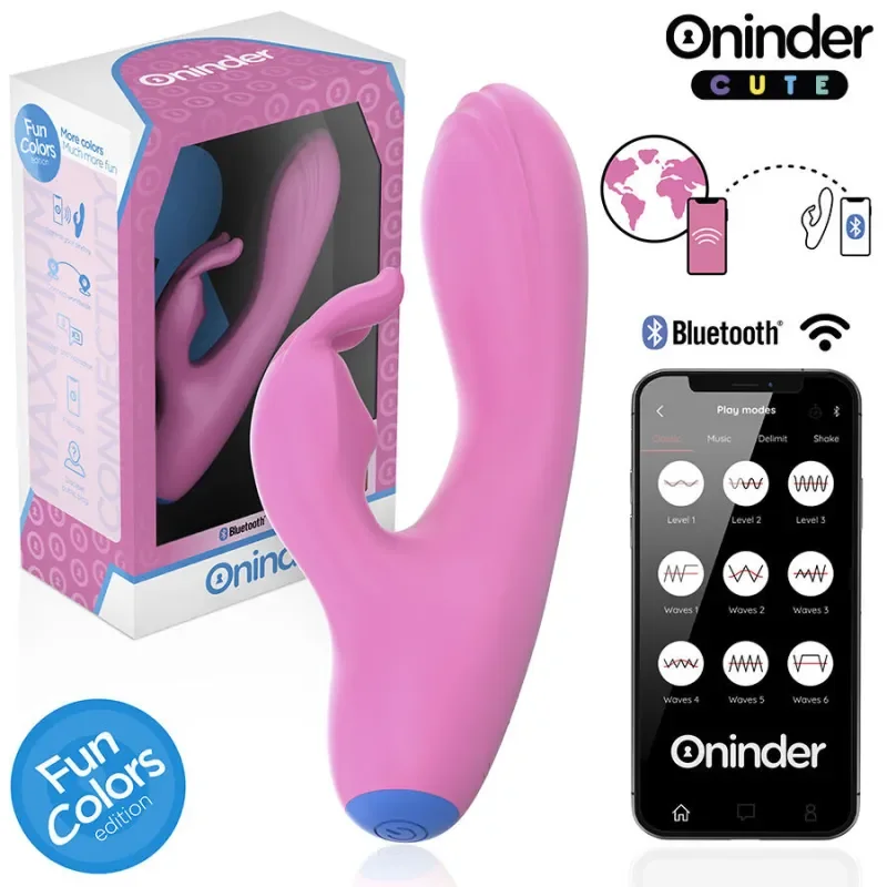 Oninder Cute Vibrator pentru punctul G si clitoris cu control prin