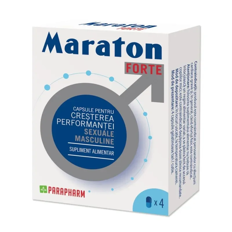 PARAPHARM Capsule MARATON FORTE creșterea performanței sexuale bărbați 4 cap