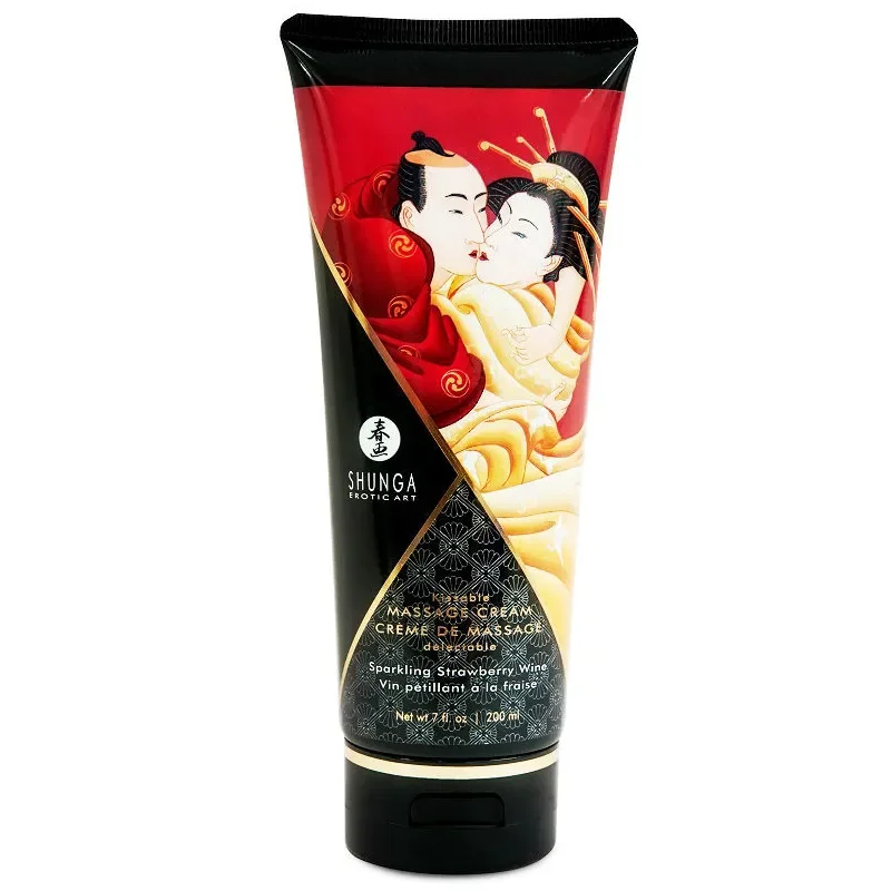 SHUNGA Crema de Masaj cu Capsuni si Cava 200 ml