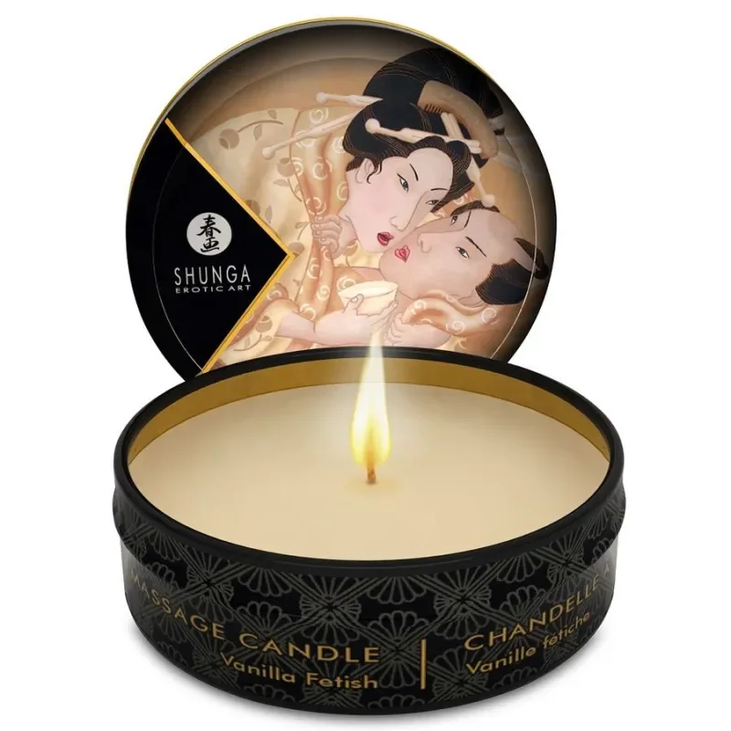 SHUNGA Lumânare de masaj cu aroma de vanilie 30 ml