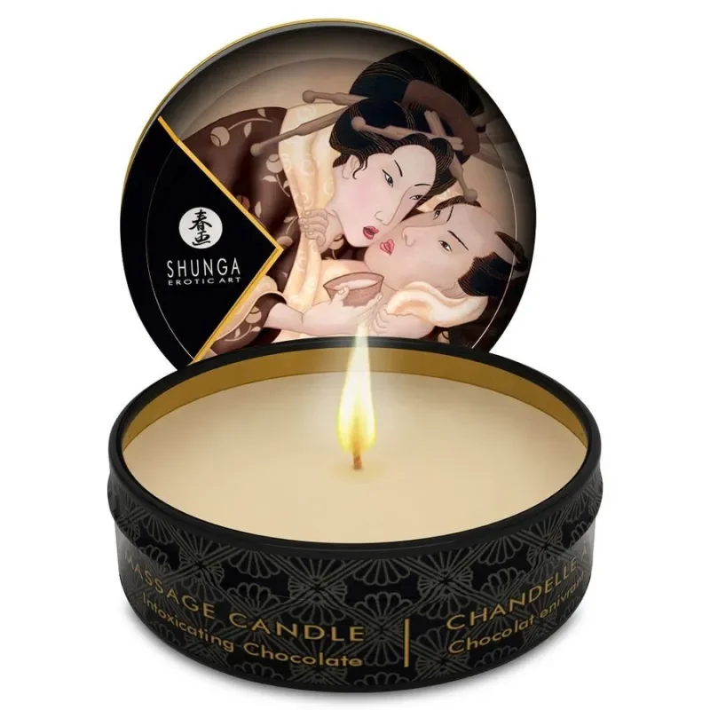 SHUNGA Lumânare de masaj cu ciocolata 30 ml