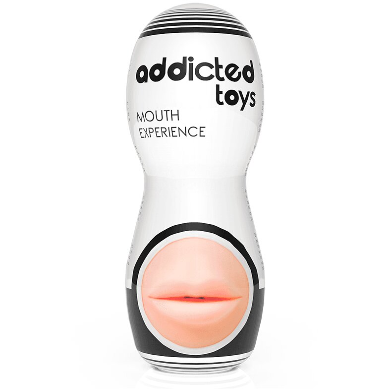 ADDICTED TOYS Masturbator Adicted Toys – Mouth din TPR flexibil pentru stimulare orală realistă și plăcere intensă