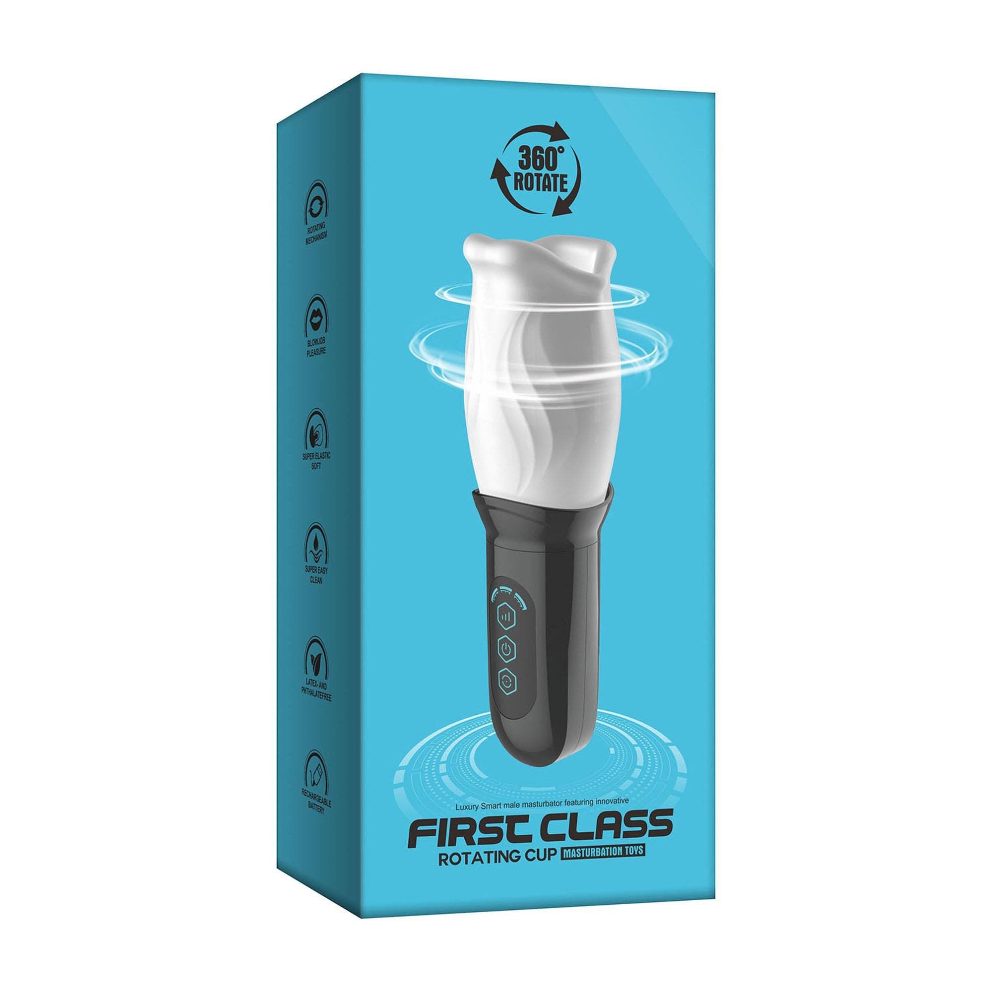 B - Series Cute Masturbator automat rotativ pentru bărbați B – First Class TPE 4 moduri de rotație 3 viteze USB Waterproof
