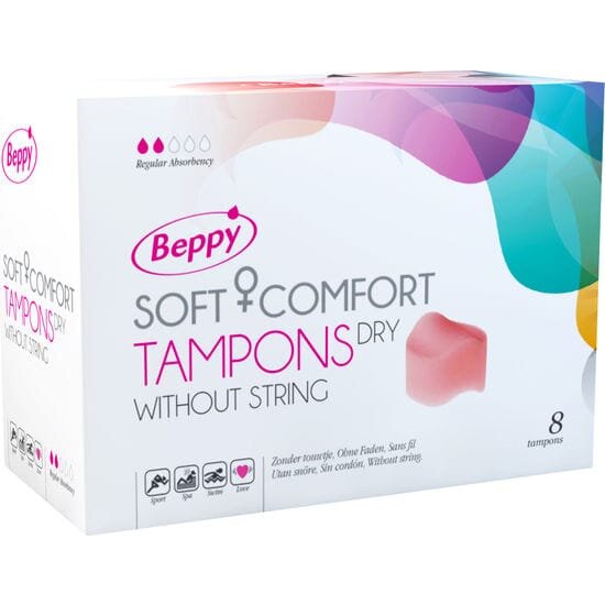 BEPPY Tampoane – Soft Comfort Wet fără ață pentru protecție confort și libertate de mișcare 8 bucăți
