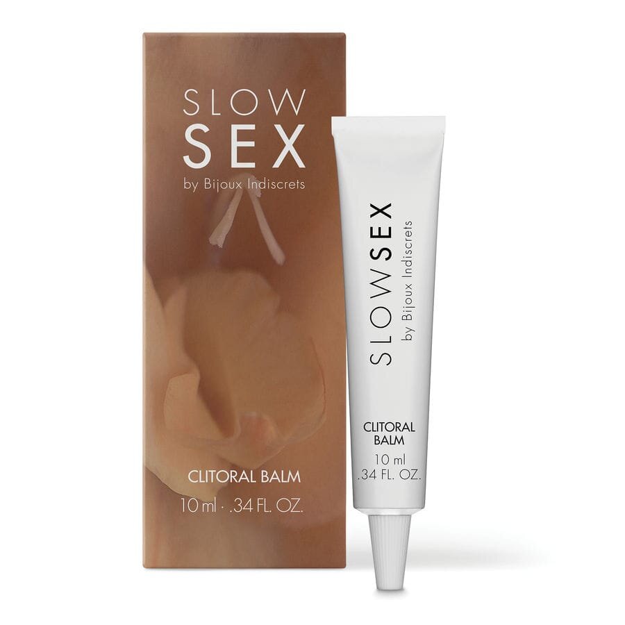Bijoux Balsam Slow Sex - Clitoris Balm cu efect de încălzire și aromă de cocos pentru intensificarea orgasmului 10 ml