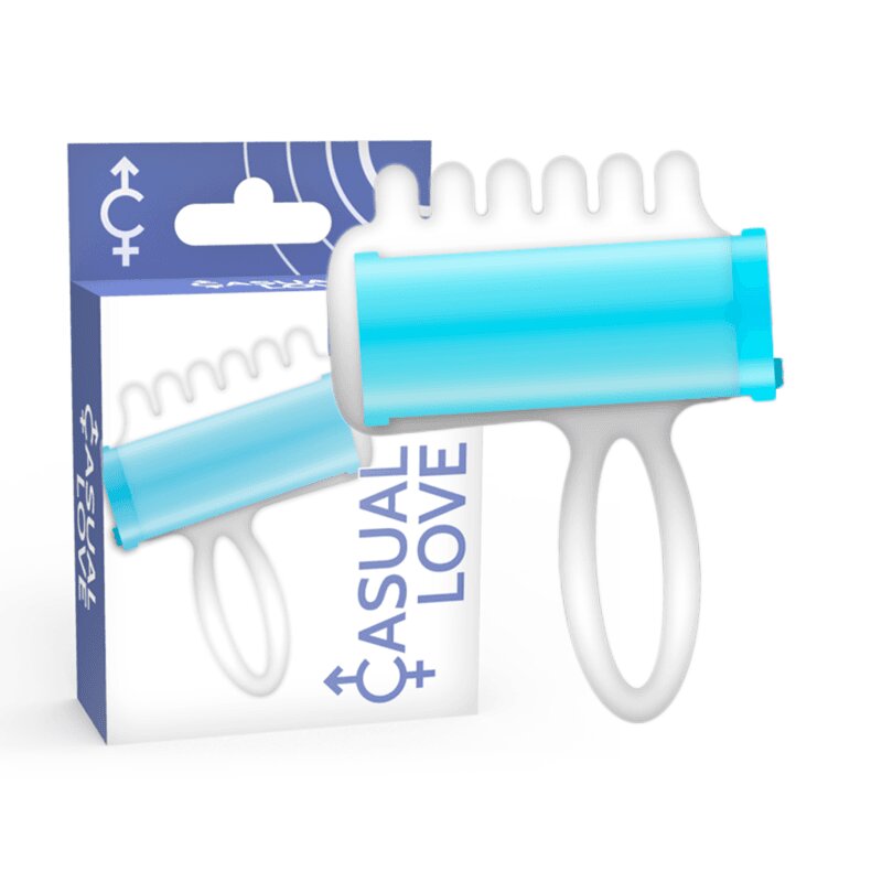 Casual Vibrator de deget LOVE – Love Finger Fun TPR flexibil baterie L754 inclusă albastru