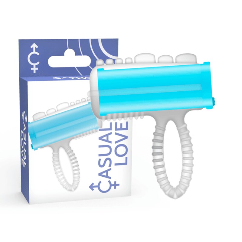 Casual Vibrator Love – Tongue flexibil cu vibrații intense pentru stimulare orală și clitoridiană culoare albastru
