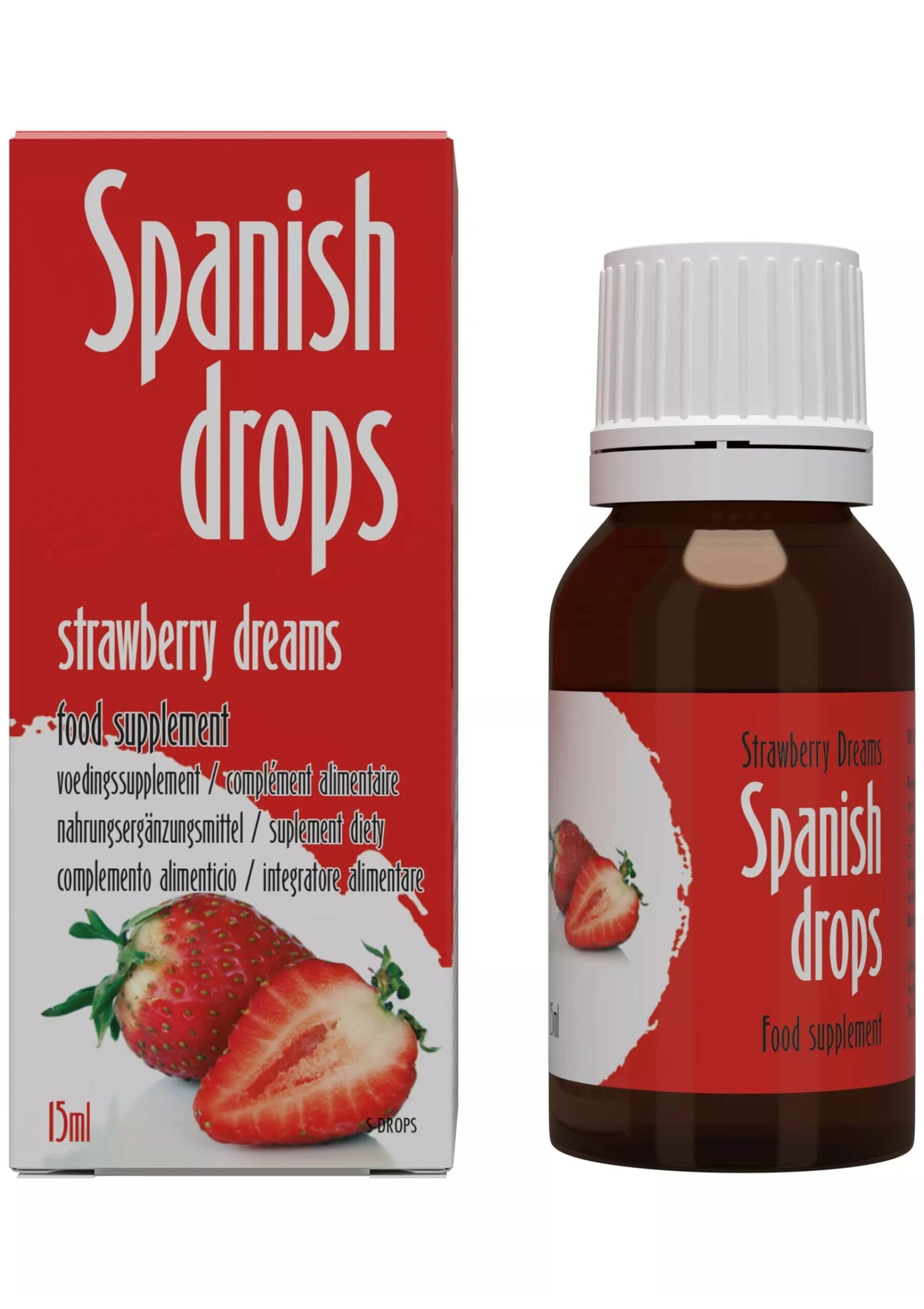COBECO Picături Spanish Drops– Strawberry dreams pentru cresterea libidoului 15 ml