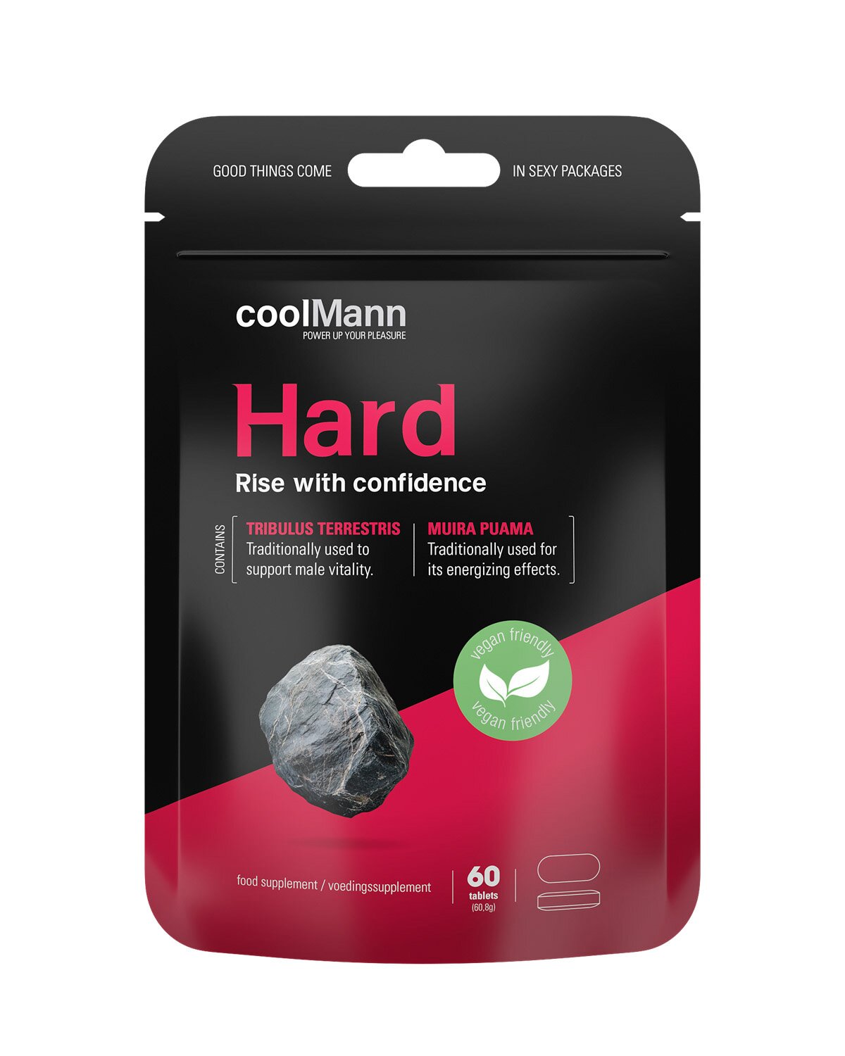COBECO Supliment alimentar CoolMann – Hard pentru sustinerea fermitatii erectiei si a vitalitatii masculine 60 capsule