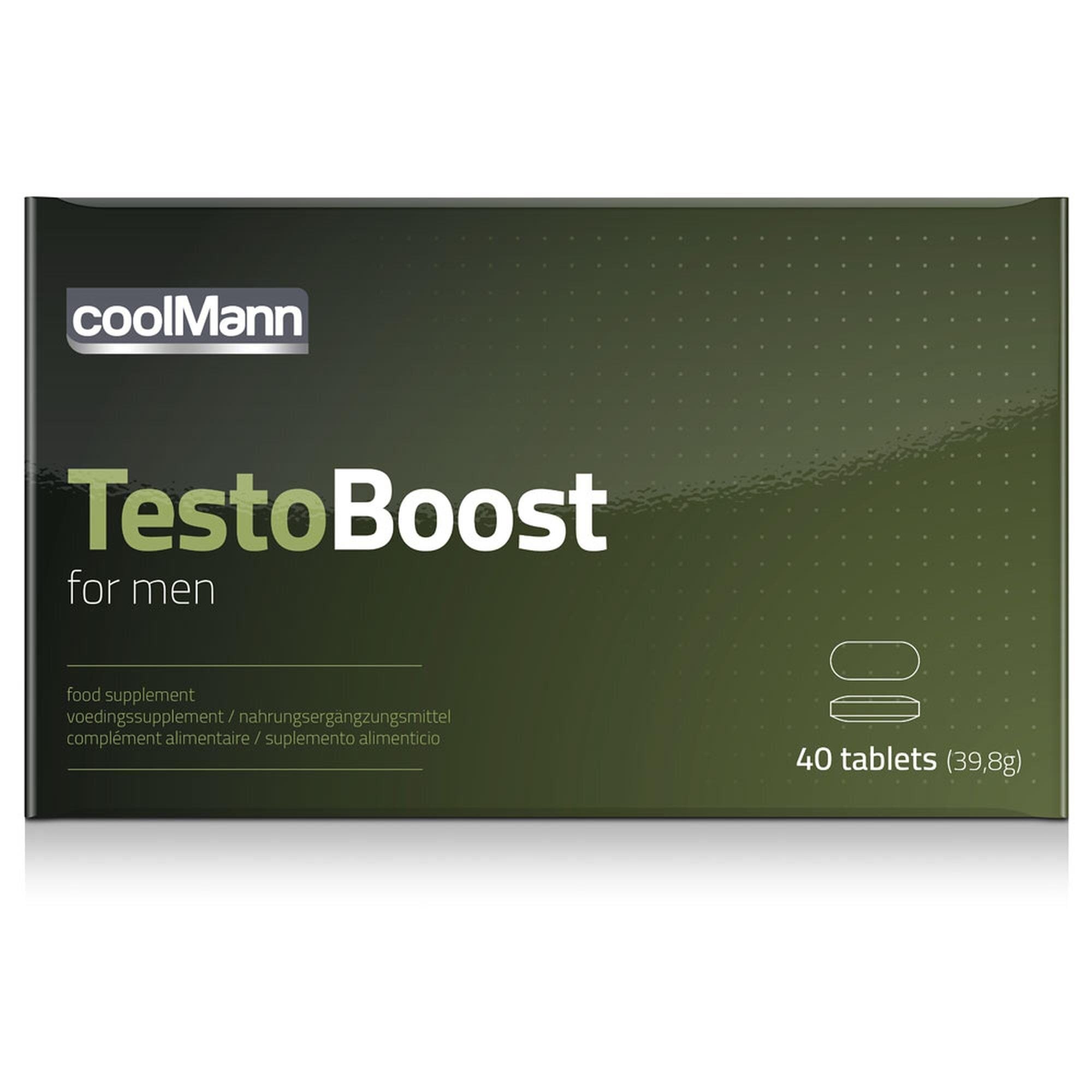 COBECO Supliment alimentar CoolMann – TestoBoost pentru stimularea testosteronului și potenței masculine 40 buc