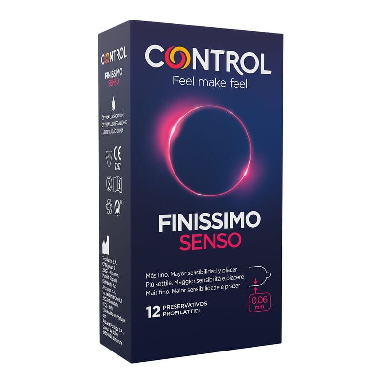 CONTROL Prezervative – Finissimo Senso pentru sensibilitate sporită și contact natural 12 bucăți