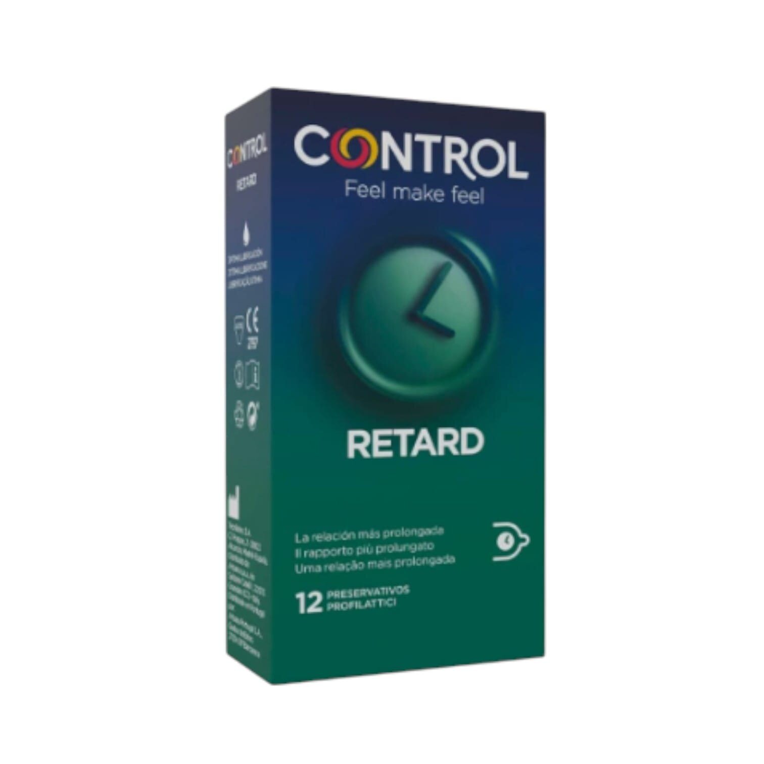 CONTROL Prezervative – Retard pentru întârzierea ejaculării și plăcere prelungită 12 bucăți