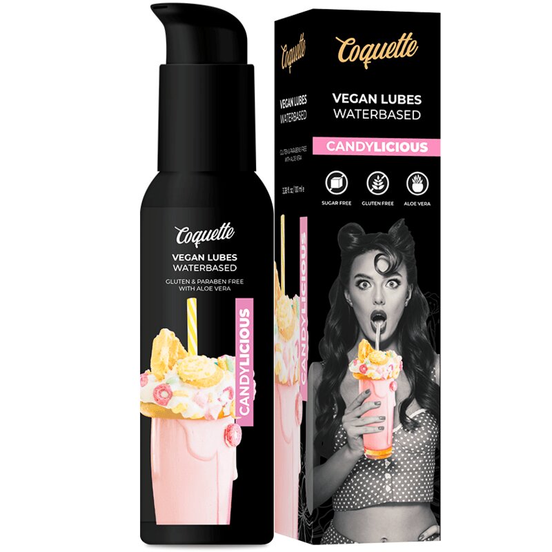 COQUETTE Lubrifiant pe bază de apă CHIC DESIRE – Premium Experience Vegan Lube Candylicious aromă Candy & Donut Shake 100 ml