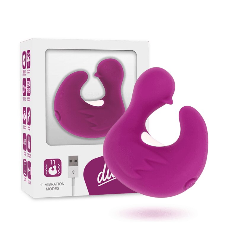 COVERME Vibrator – DuckyMania cu 8 moduri + 3 intensități silicon medical reîncărcabil