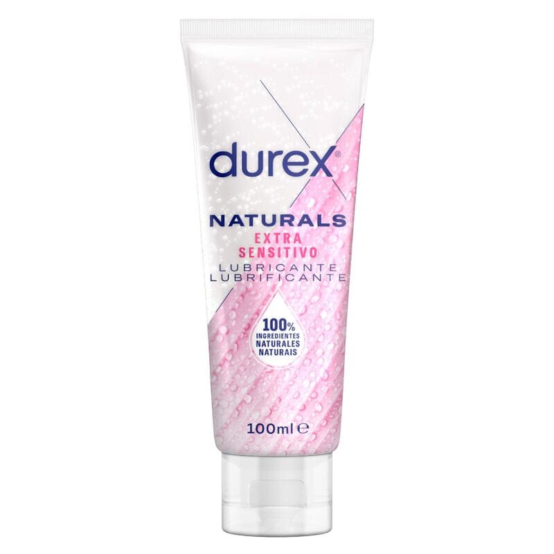 DUREX Lubrifiant – Naturals Extra Sensitive pe bază de apă 100% ingrediente naturale cu aloe vera pH echilibrat pentru hidratare și sex delicat 10