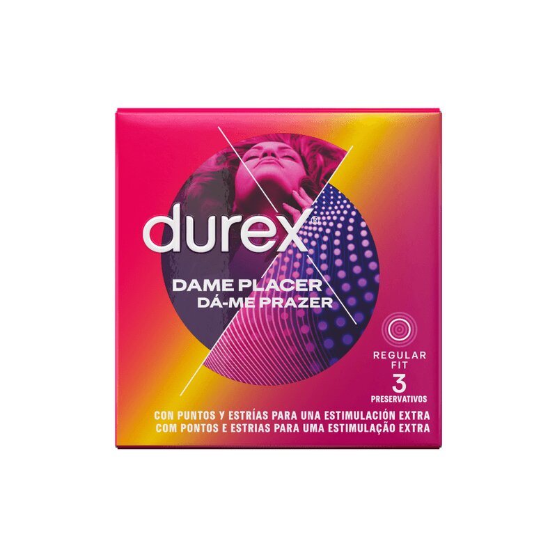DUREX Prezervative – Dame Placer pentru plăcere intensă și experiențe senzuale pachet 3 bucăți