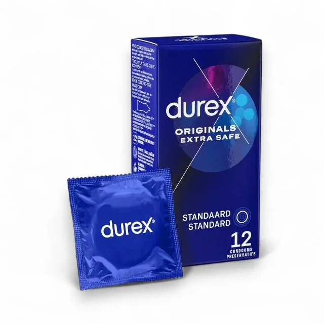 DUREX Prezervative - Originals Extra Safe lubrifiate si rezistente 56 mm 1 cutie x 12 buc