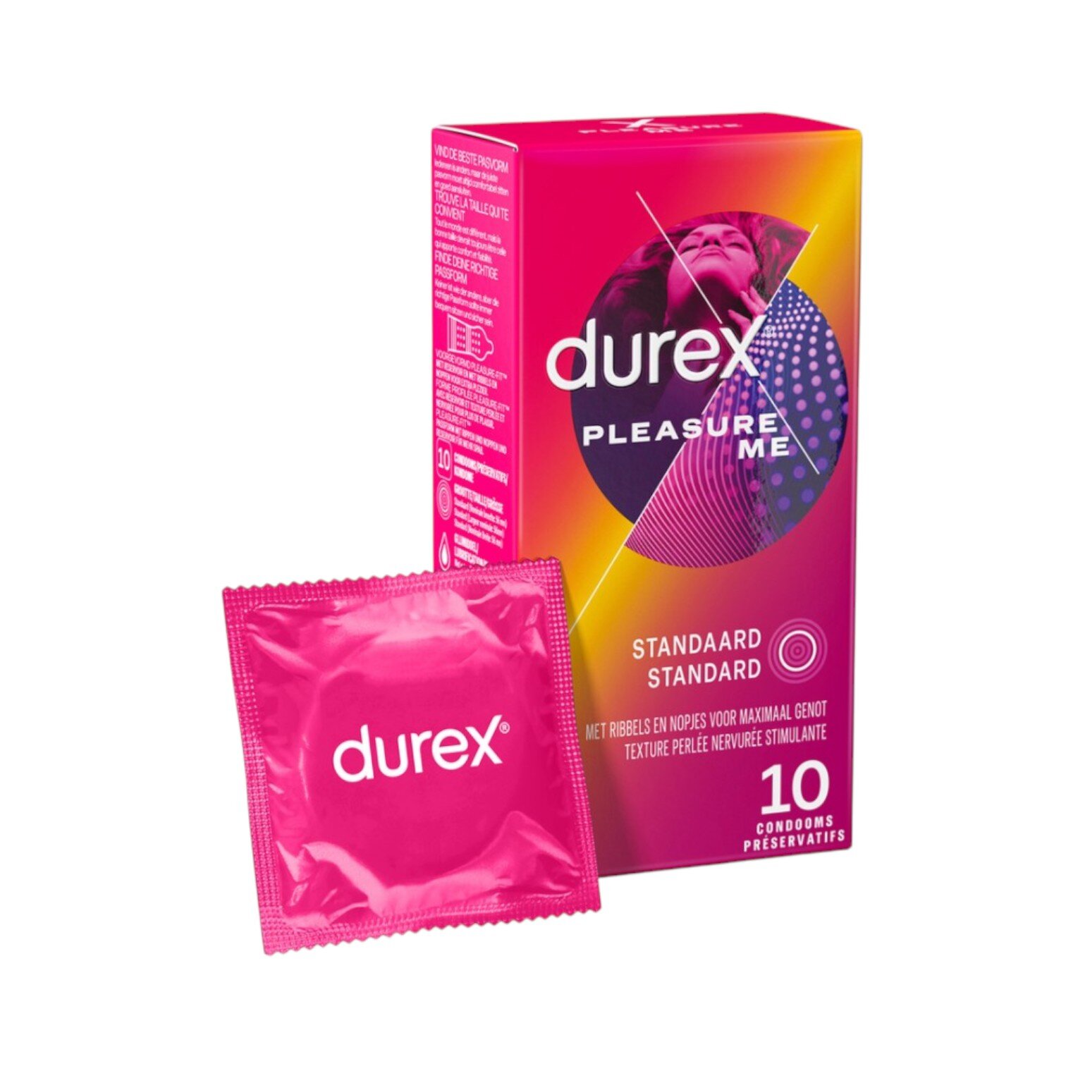 DUREX Prezervative - Pleasure Me cu striatii 56 mm 1 cutie x 10 buc