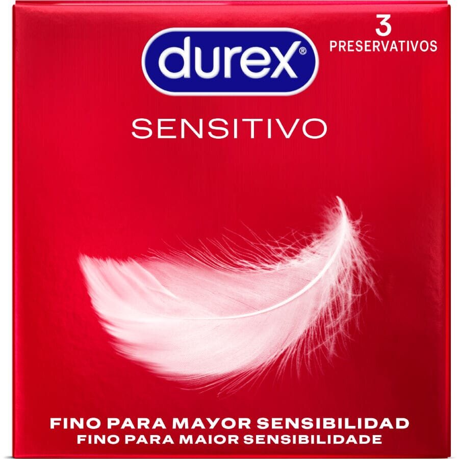 DUREX Prezervative – Sensitivo pentru sensibilitate sporită și contact natural 3 bucăți