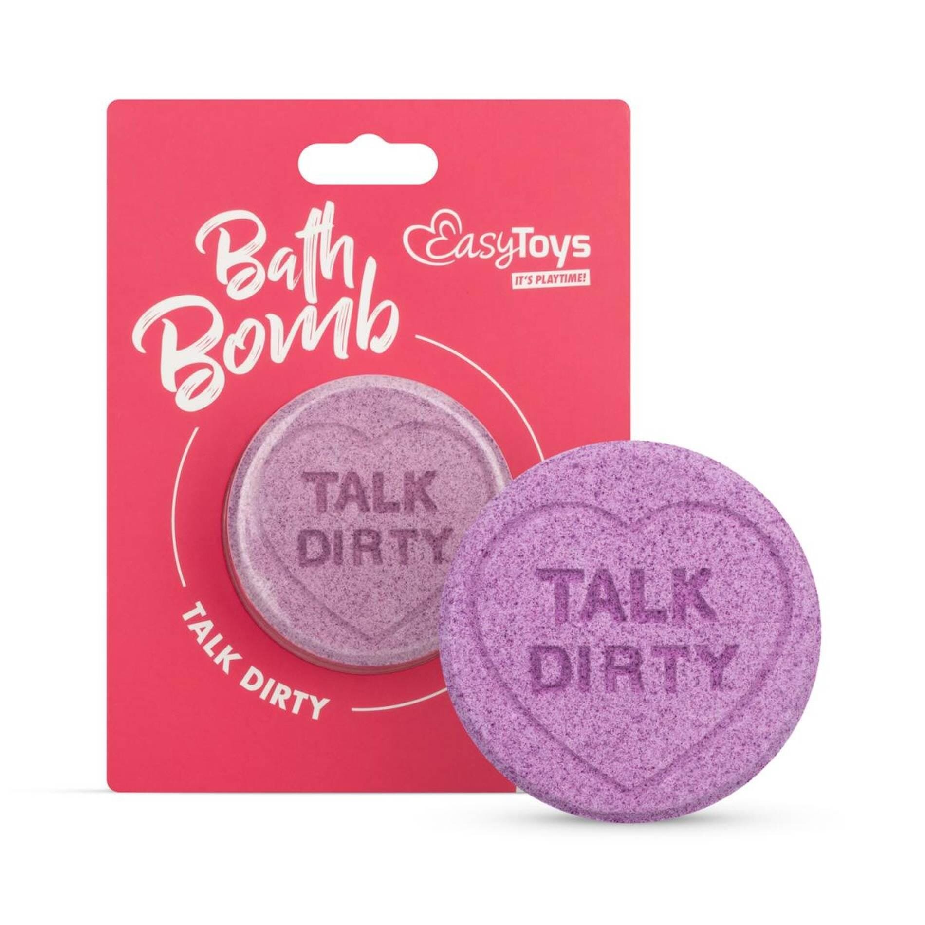 EasyToys Bombă de baie - Bath Bomb “Talk Dirty” cu aromă de pepene roșu 60 g
