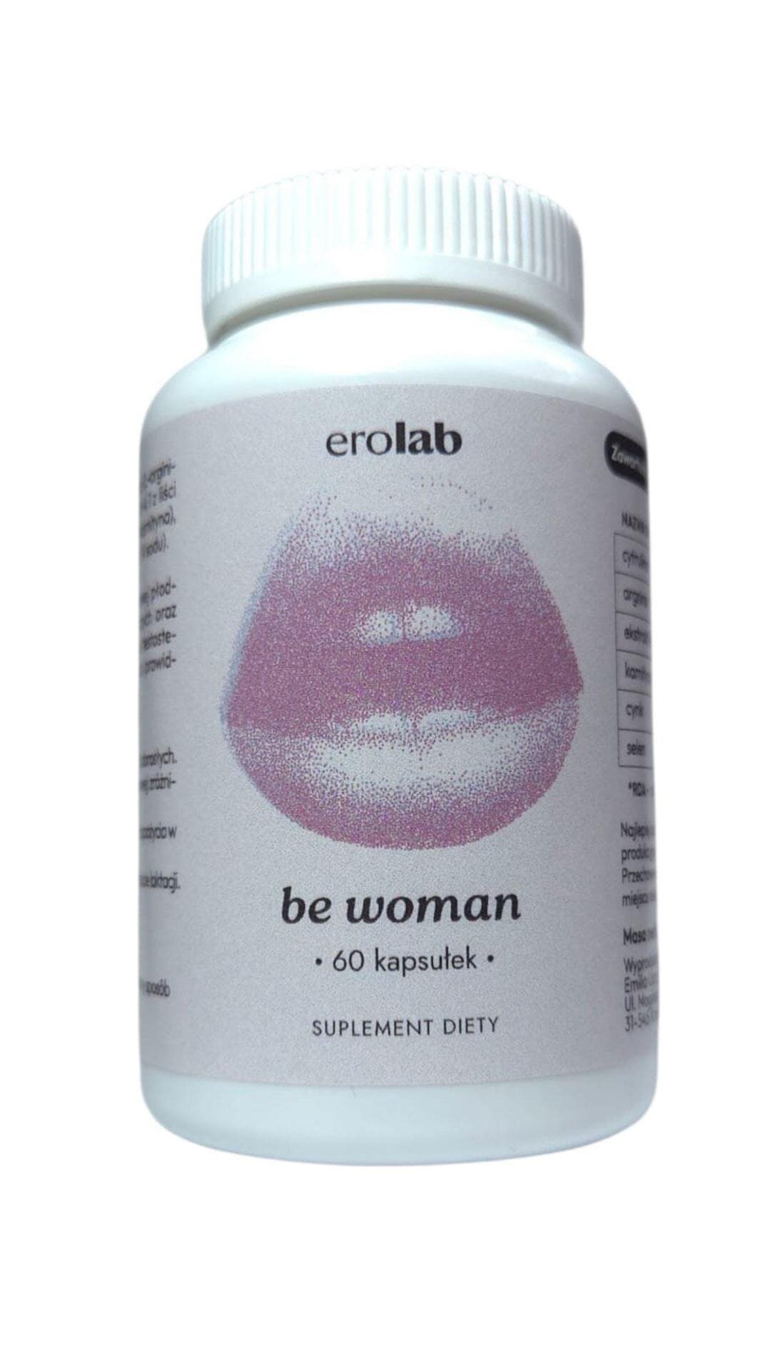 Emily Love > Erolab Supliment alimentar pentru femei Erolab – Be Woman Caps pentru stimularea libidoului și echilibru hormonal 60 capsule