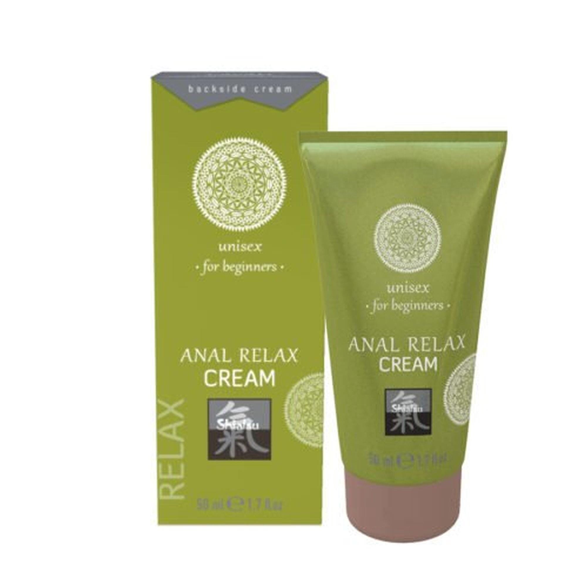HOT Cremă intimă - Shiatsu Anal Relax Cream pentru relaxare anală și lubrifiere intensă 50 ml