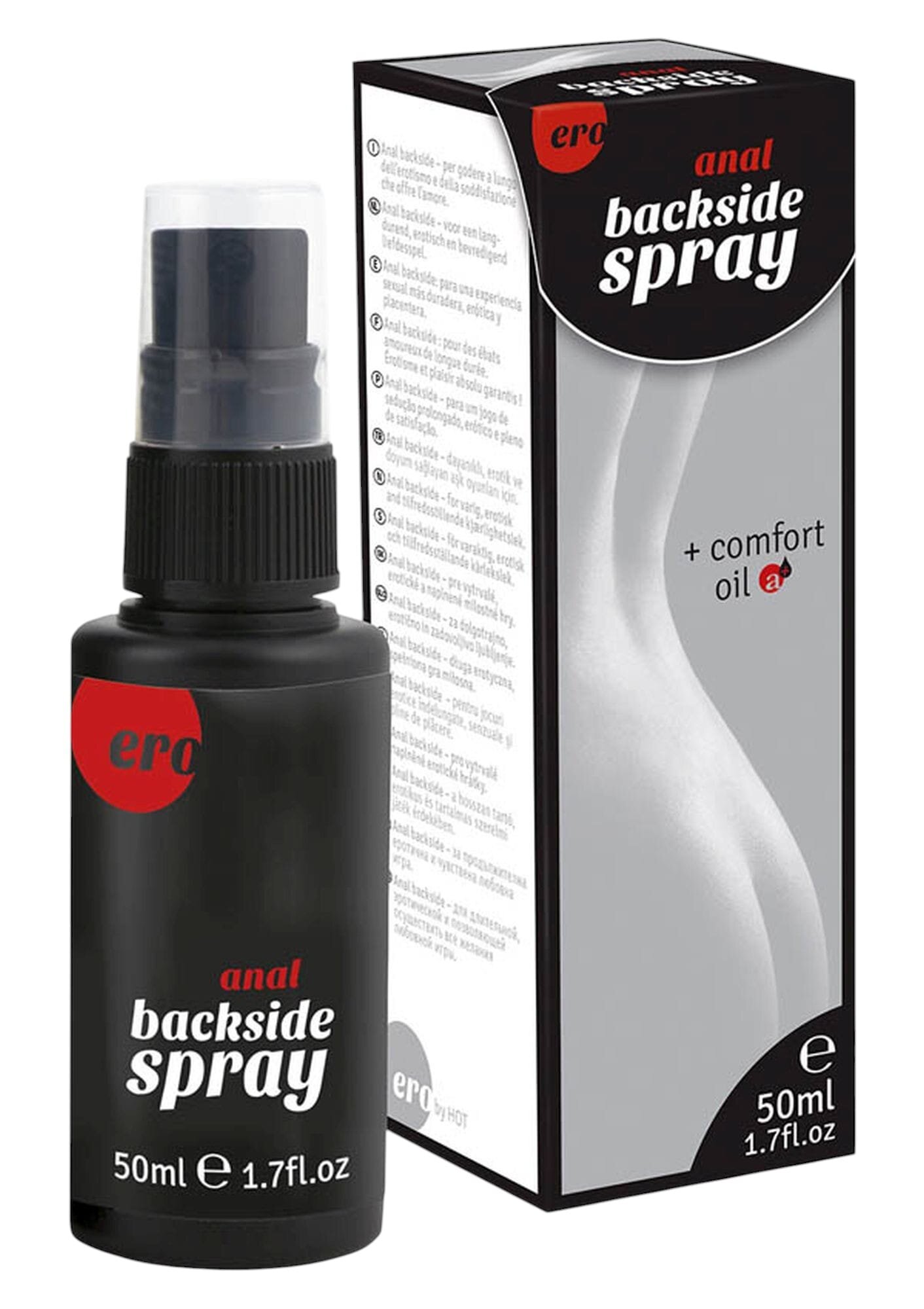 HOT Spray Ero - Back Side Anal Relax pentru relaxarea zonei anale 50 ml