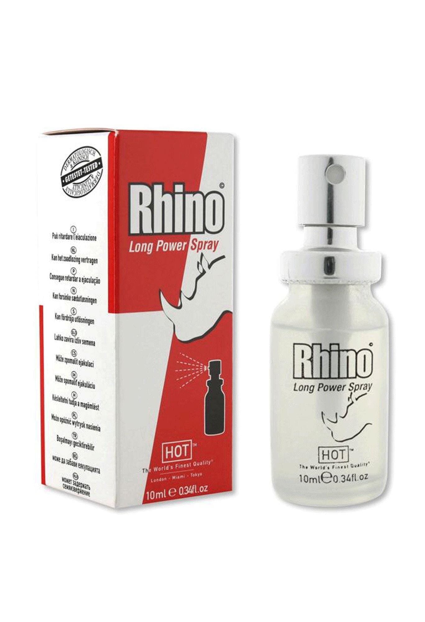 HOT Spray - RHINO Long Power control total și plăcere prelungită pentru bărbați 10 ml