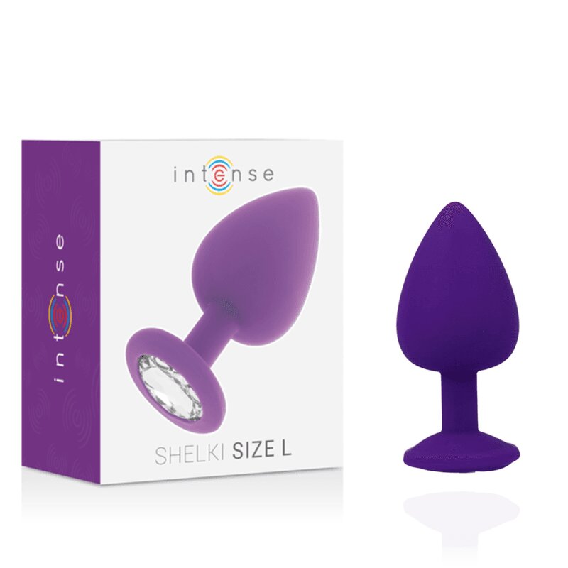 INTENSE Plug anal – Shelki L din silicon medical pentru stimulare anală profundă și plăcere intensă culoare lila