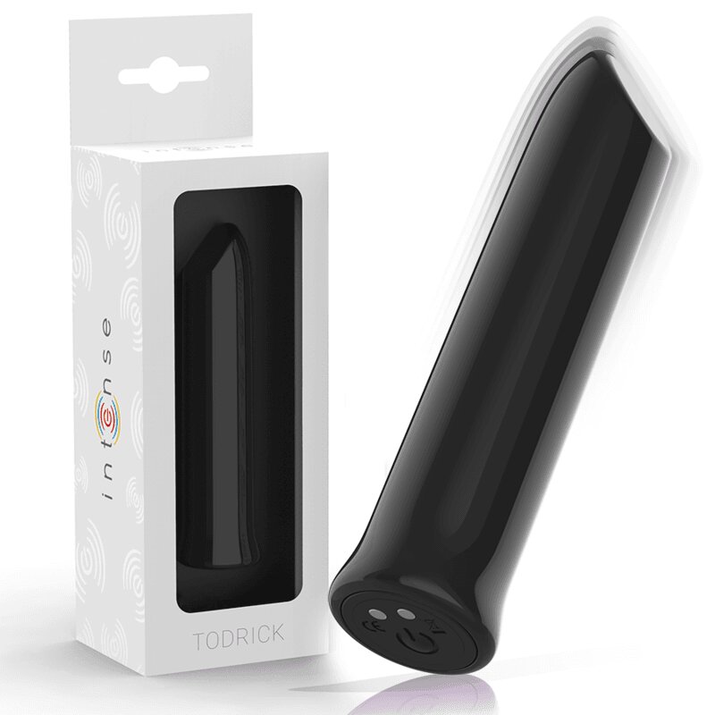 INTENSE Vibrator bullet – Todrick 10 moduri încărcare magnetică silicon medical/ABS negru