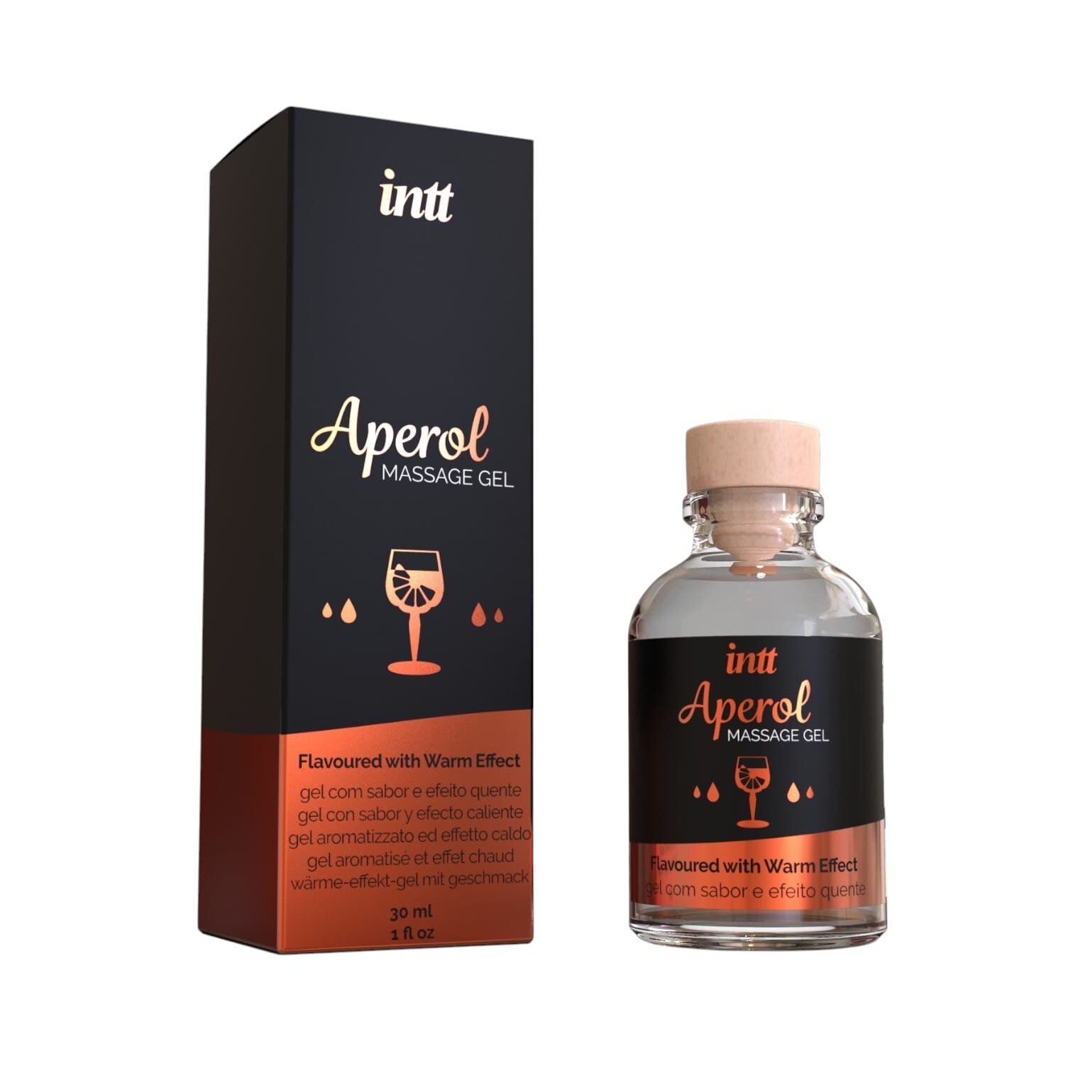 INTT Gel – Aperol Massage Gel pentru masaj erotic sex oral excitare intensă cu efect de încălzire 30 ml