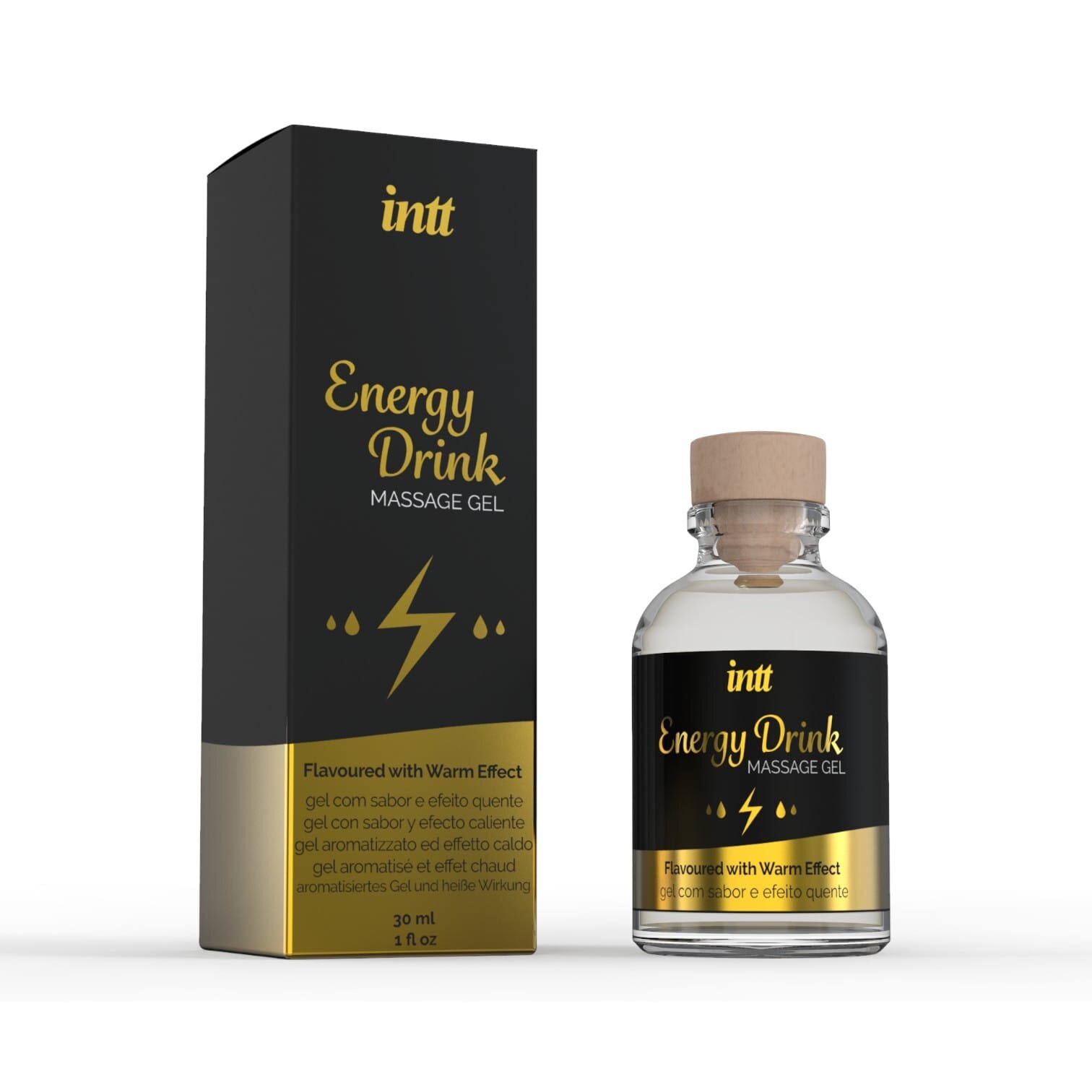 INTT Gel – Energy Drink Massage pentru masaj erotic sex oral excitare intensă cu efect de încălzire 30 ml