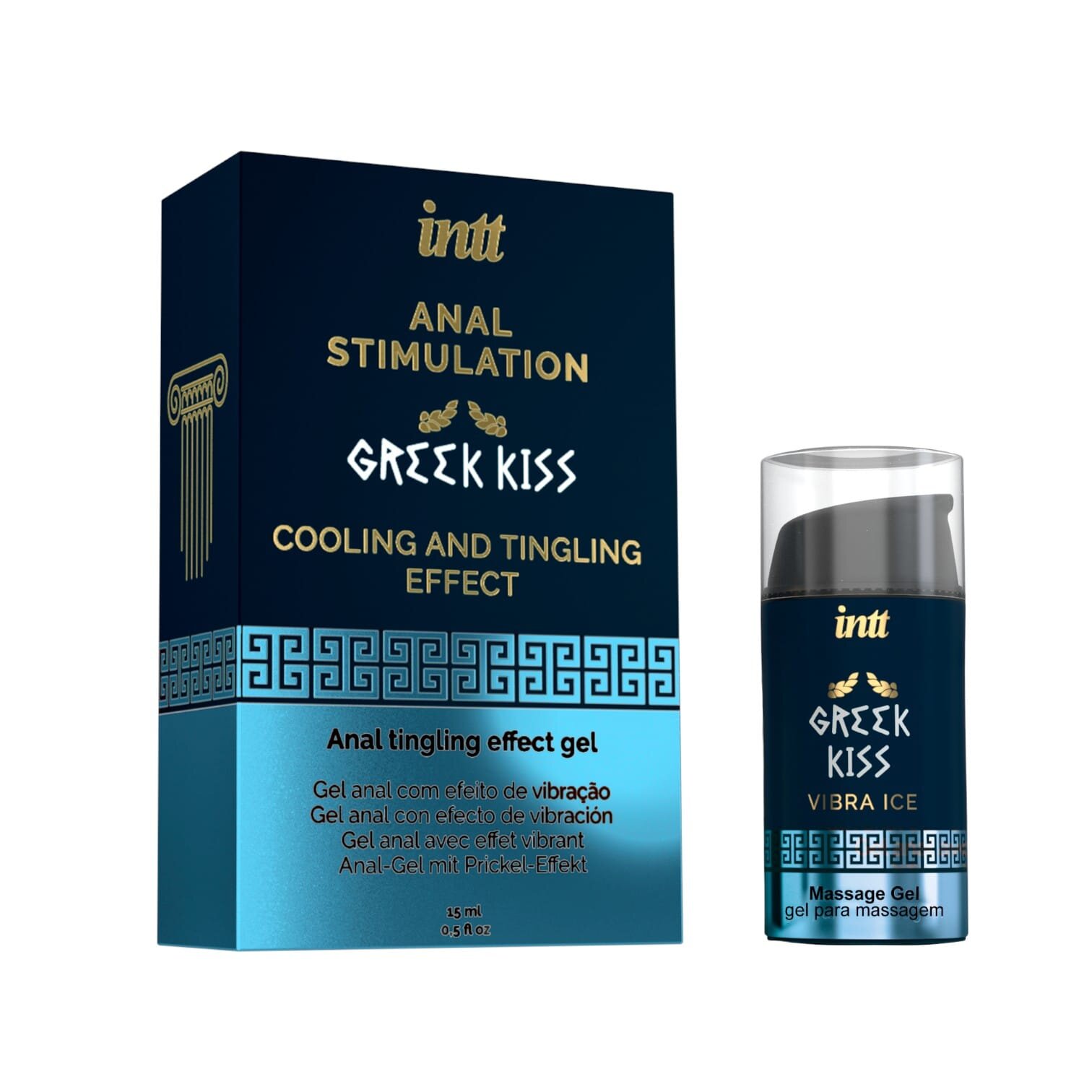 INTT Gel – Greek Kiss pentru relaxare anală cu efect de răcire 15 ml