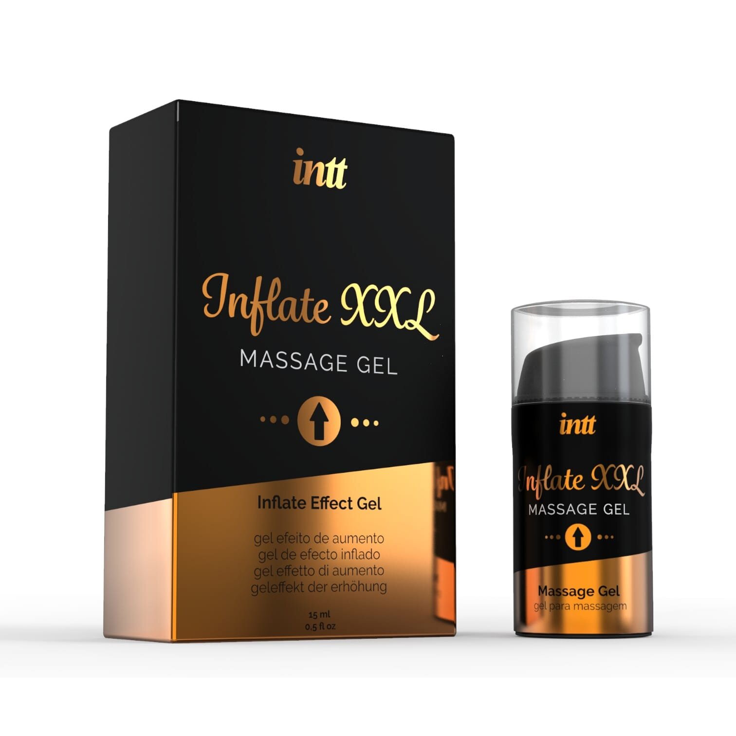 INTT Gel - Inflate XXL pentru stimularea potenței masculine mărirea penisului și erecție puternică 15 ml