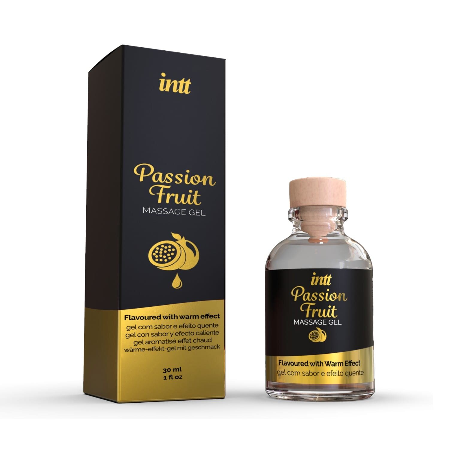 INTT Gel – Passion Fruit pentru masaj erotic sex oral excitare intensă cu efect de încălzire 30 ml