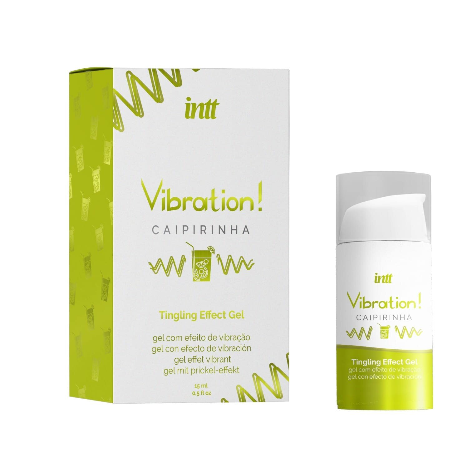 INTT Gel – Vibration Caipirinha aromă tropicală pentru excitare intensă senzatie vibranta Unisex 15 ml
