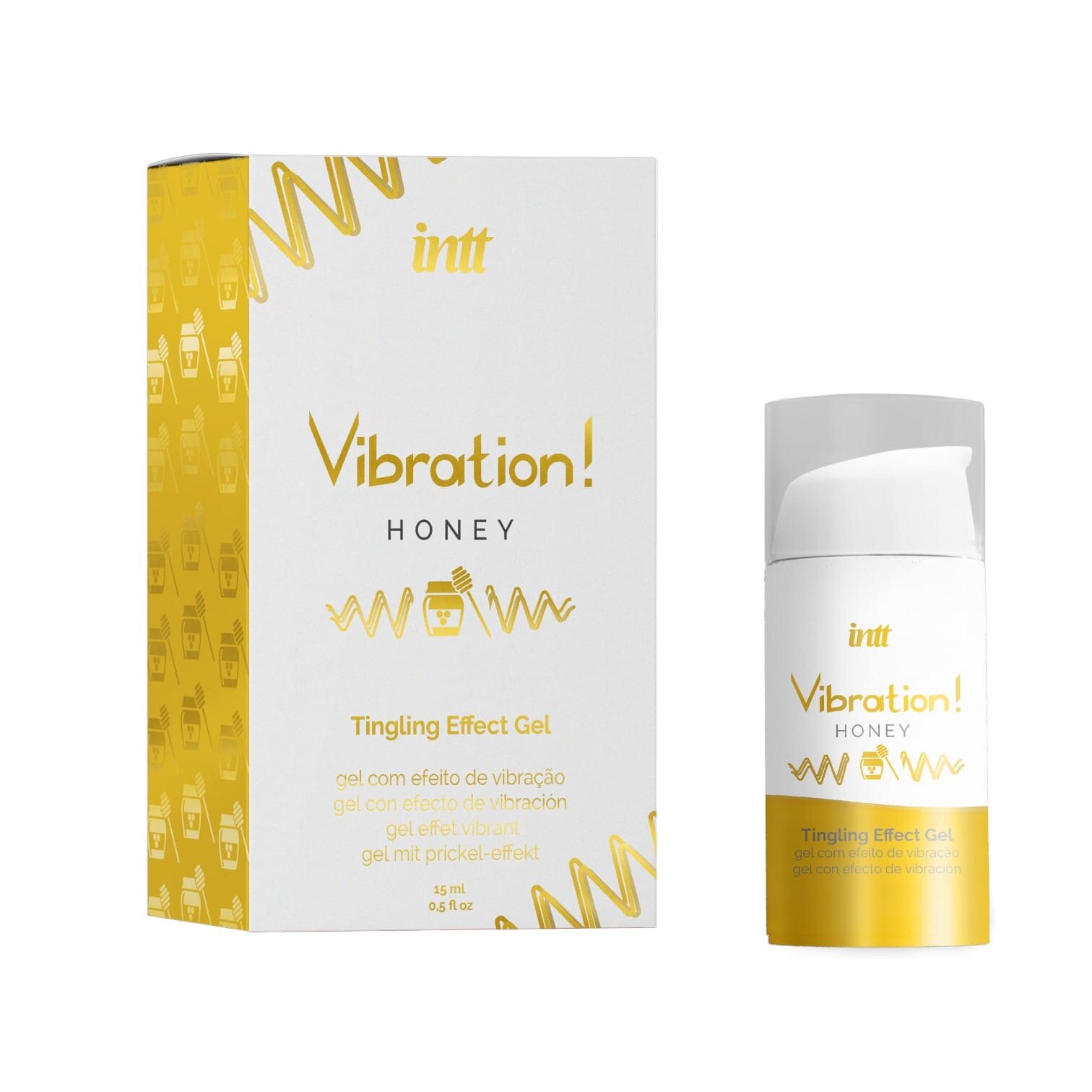 INTT Gel – Vibration Honey aromă de miere pentru excitare intensă senzatie vibrantă Unisex 15 ml