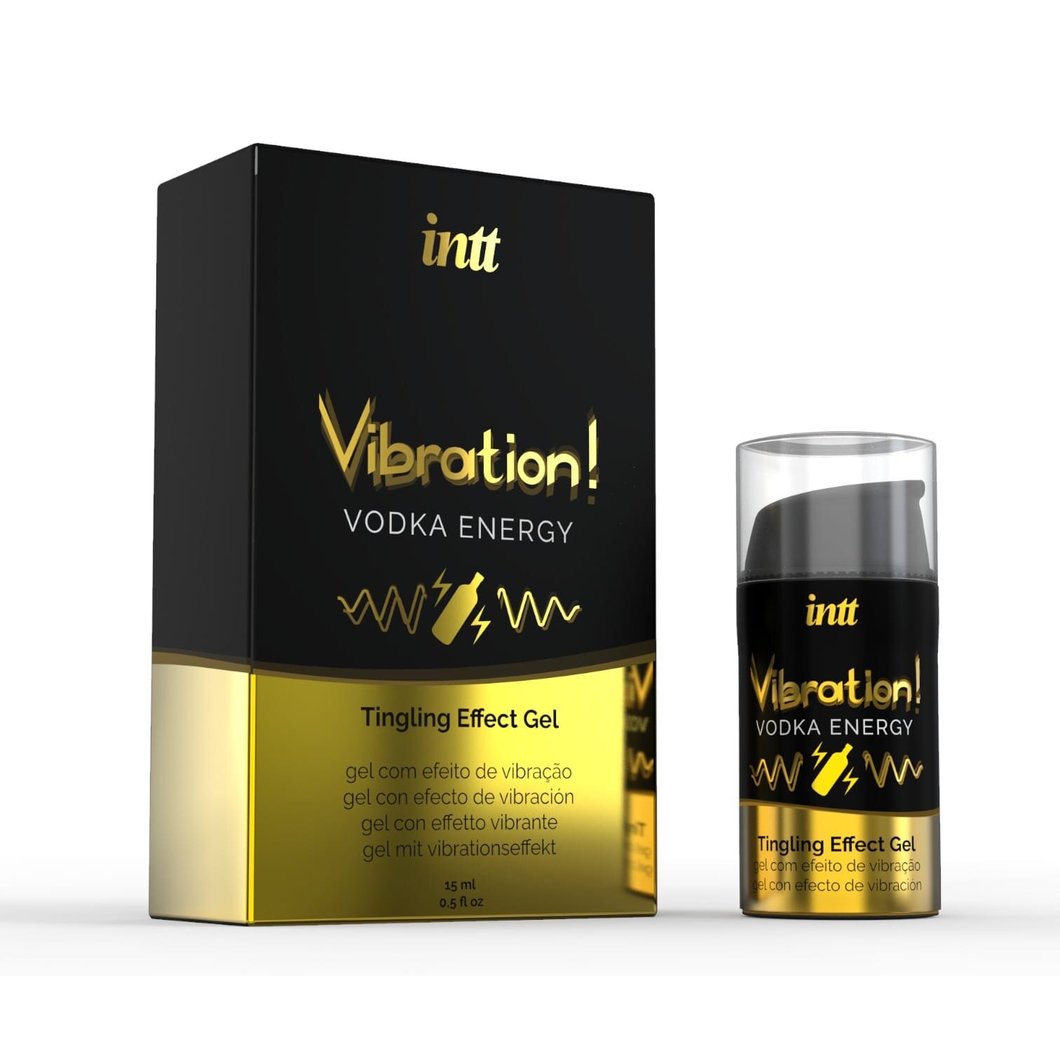 INTT Gel – Vibration Vodka Energy efect energizant pentru excitare intensă senzatie vibranta Unisex 15 ml