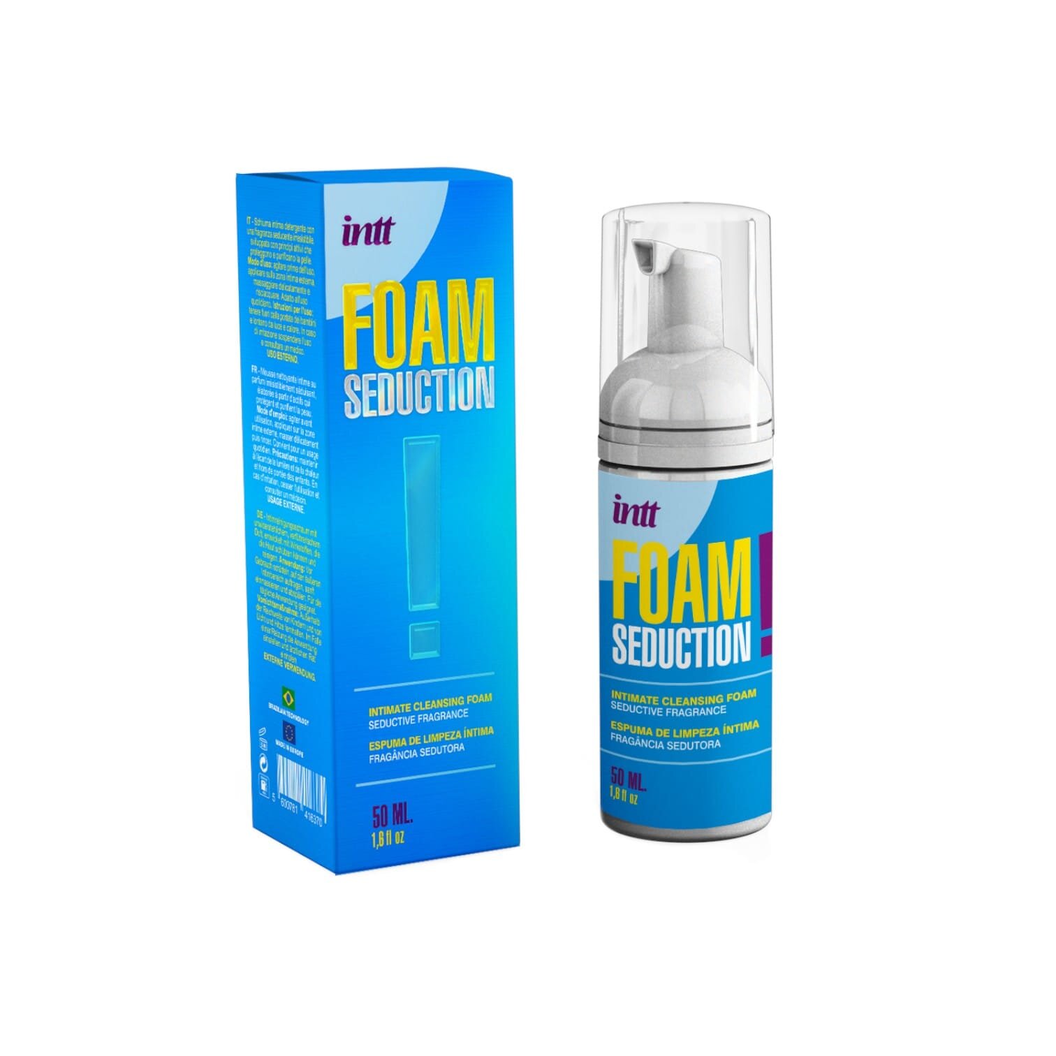 INTT Spumă – Foam Seduction! pentru curățare și stimulare 50 ml