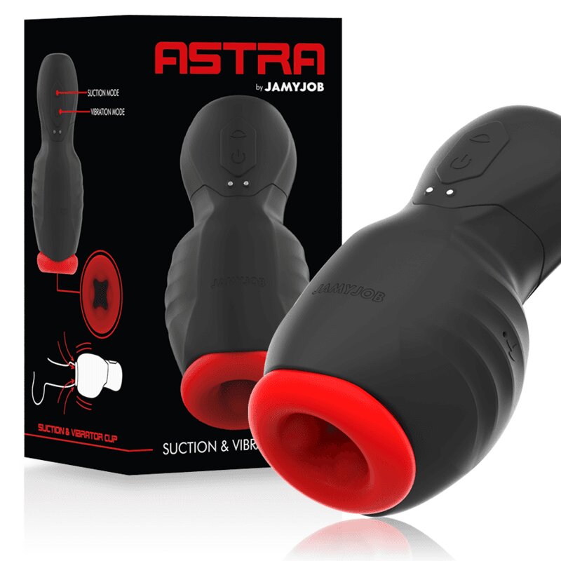 JAMYJOB Masturbator – Astra Oral Extrem vibrații intense și funcție de sucțiune design ergonomic