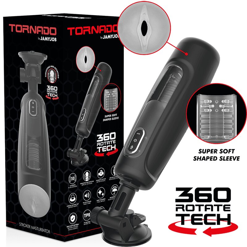 JAMYJOB Masturbator – Tornado 360 Rotate Tech Stroker tehnologie rotație 360° design ergonomic