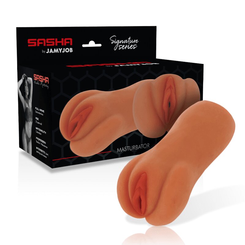 JAMYJOB Masturbator vaginal Signature – Sasha din TPR 14 cm lungime insertabilă 13 cm