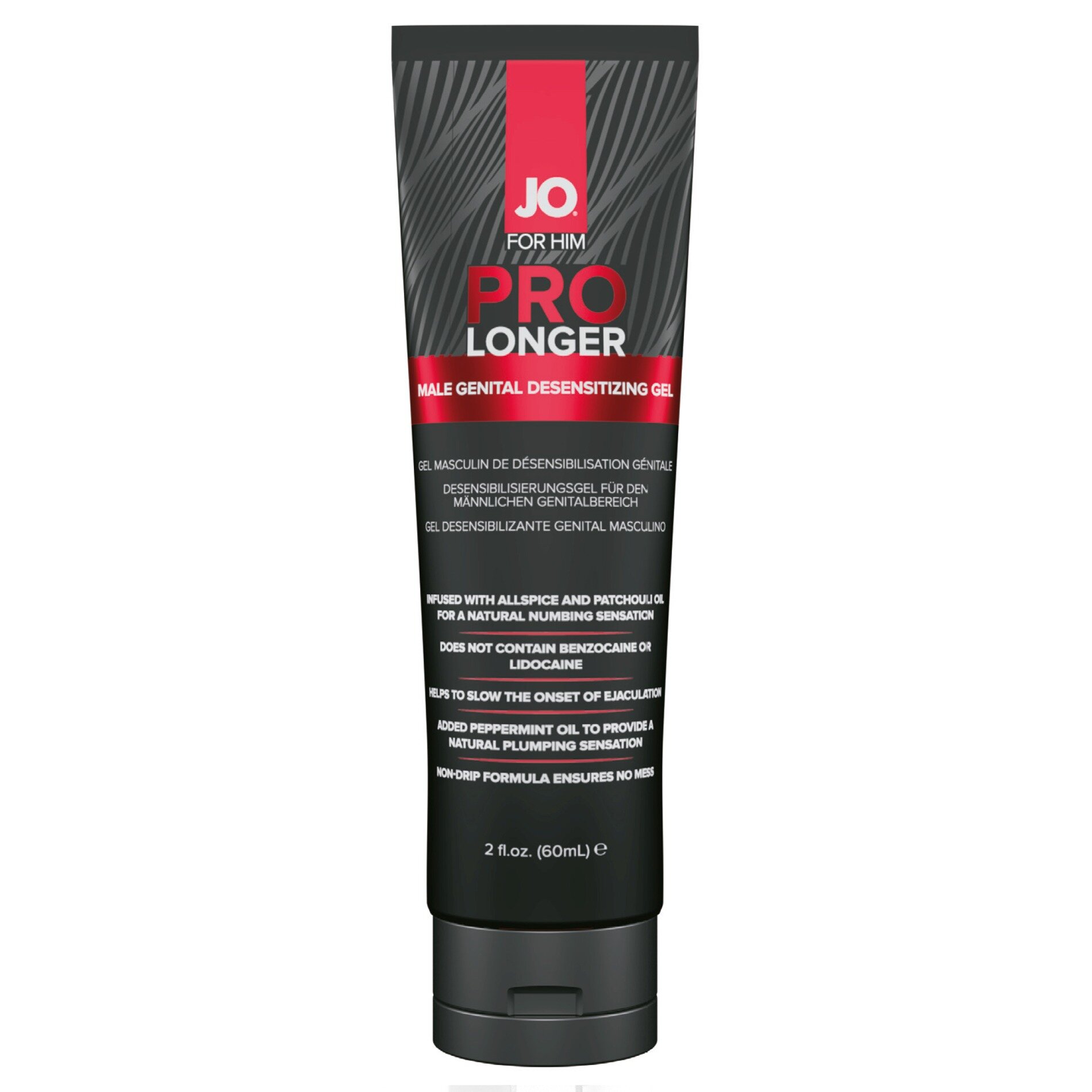 JO Gel - Pro Longer pentru intarzierea ejacularii si sustinerea vitalitatii masculine 60 ml