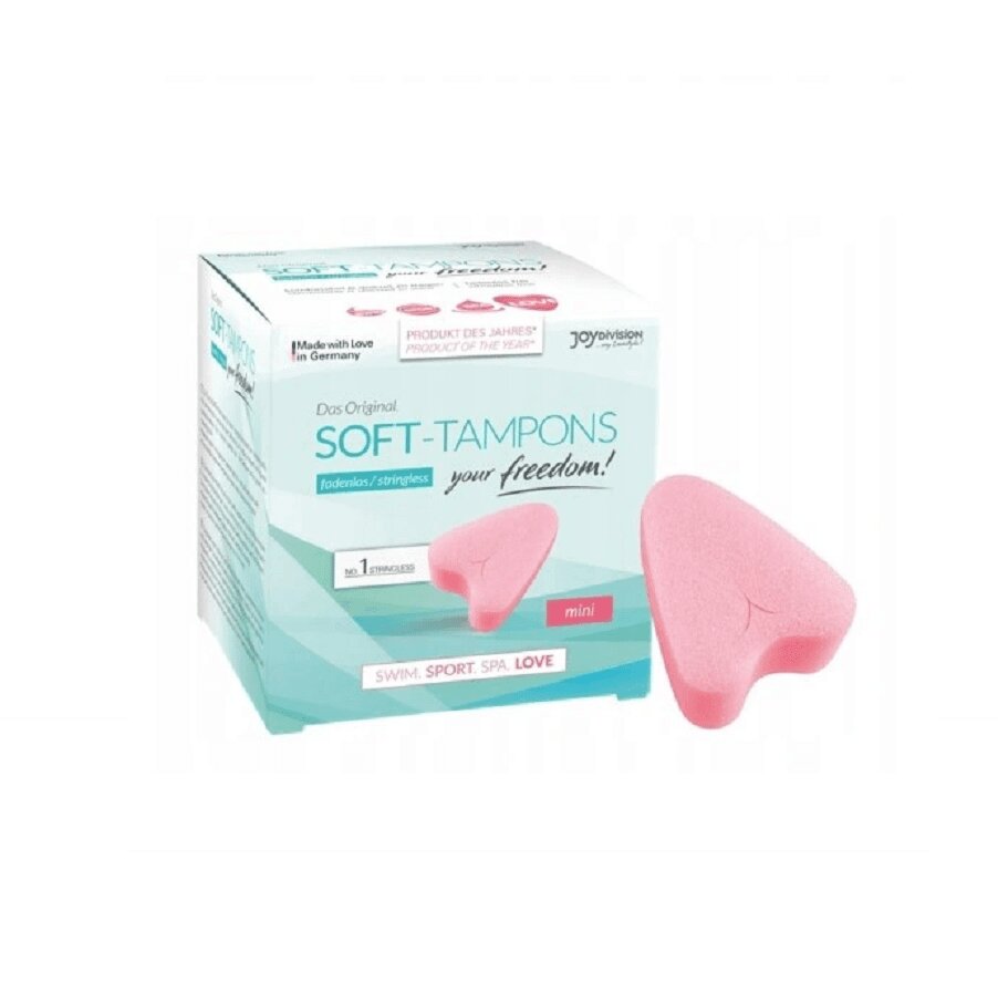 JOYDIVISION Tampoane intime – Soft Tampons Mini pentru contact sexual în timpul menstruației 3 buc