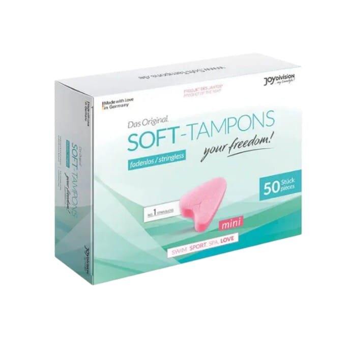 JOYDIVISION Tampoane intime – Soft Tampons Mini pentru contact sexual în timpul menstruației 50 buc