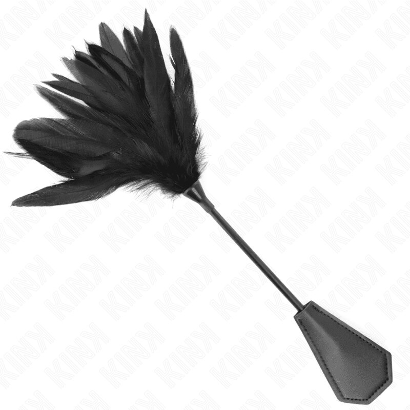 KINK Accesoriu erotic – tickler cu puf și paletă 48 cm