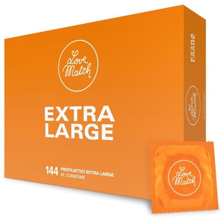 Love Match Prezervative - Extra Large lubrifiate 57 mm 144 buc