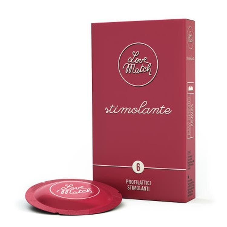 Love Match Prezervative - Stimolante cu striații pentru stimulare intensă 6 buc
